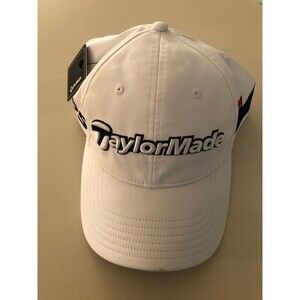 Taylor Made Golf Hat Cap TP5 White Adjustable New